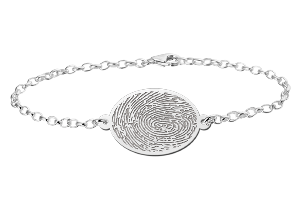 zilveren-gepersonaliseerde-schakelarmband-met-vingerafdrukhanger