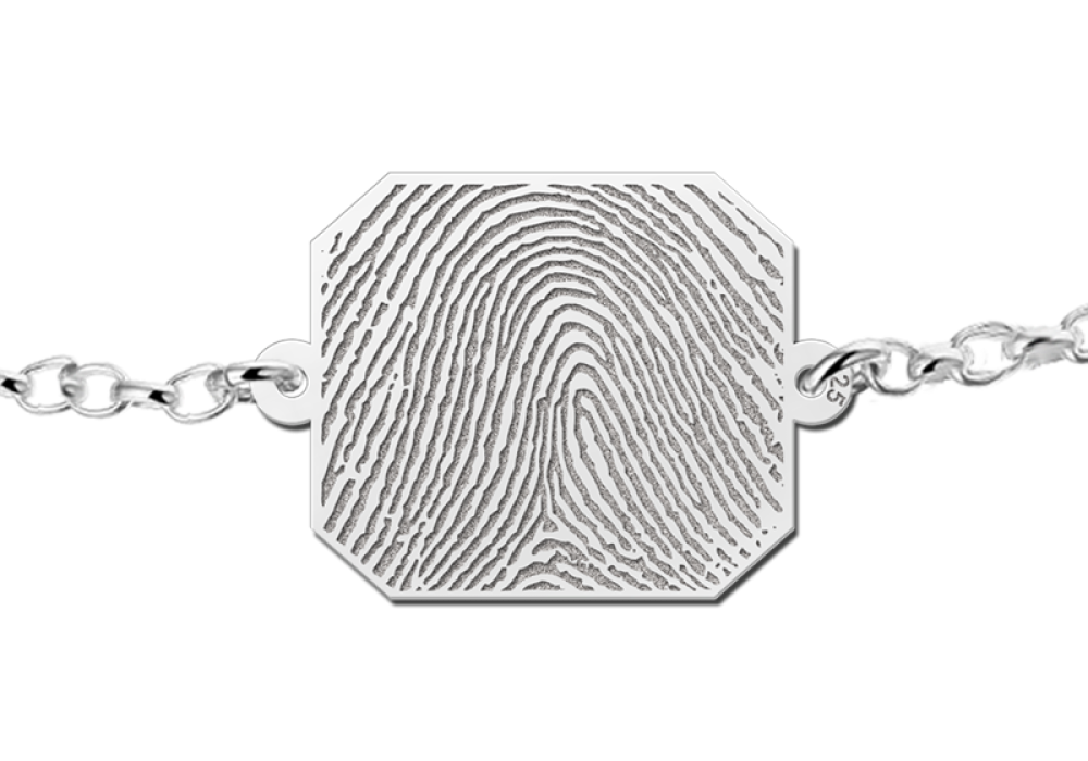 zilveren-schakelarmband-met-rechthoekige-vingerafdrukhanger-16-5-mm-x-15-mm-lengte-17-20-cm