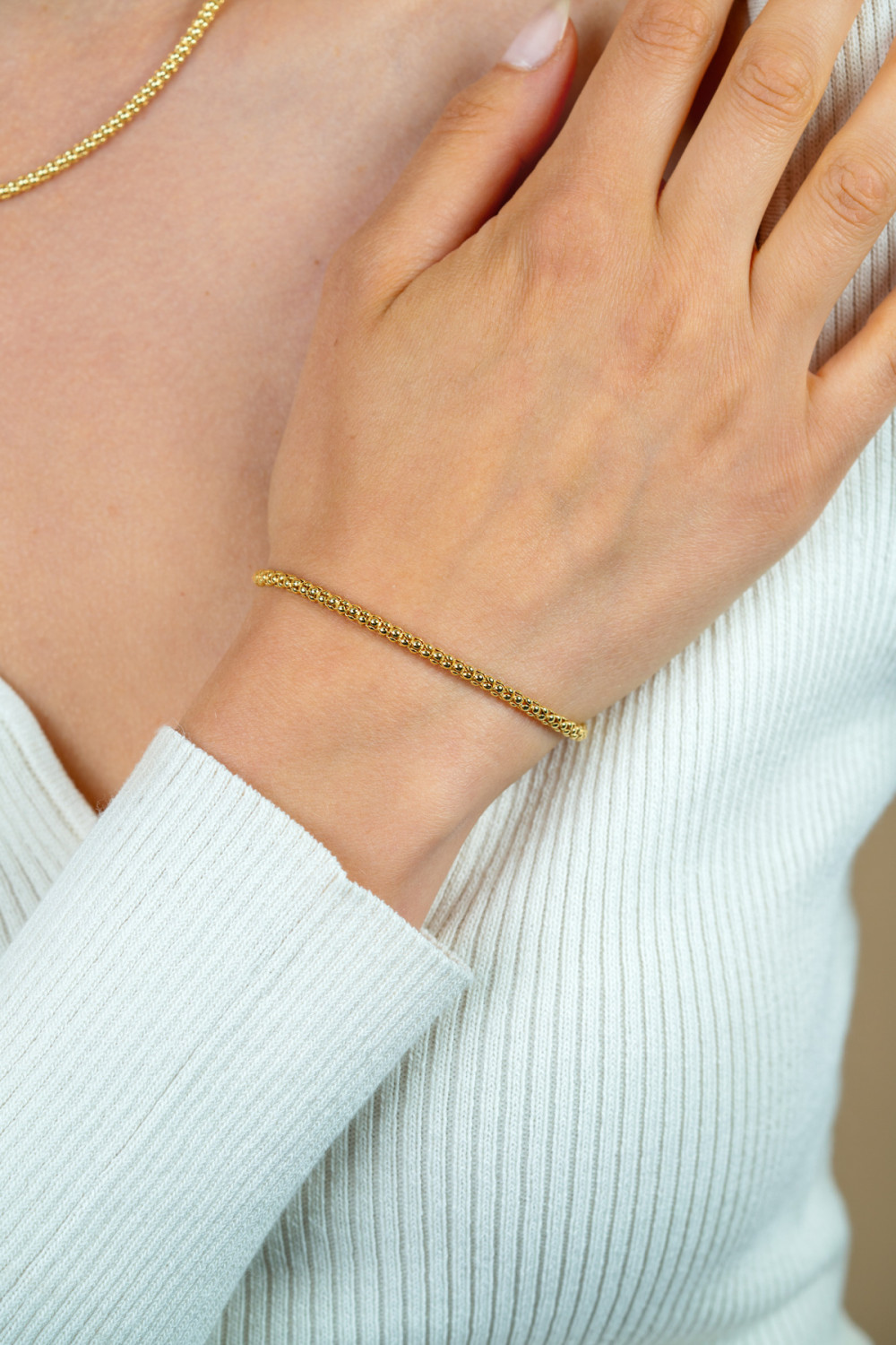 zinzi-chain-zia1288g-schakelarmband-gold-plated-bolletjes-3-mm-breedte-lengte-18-5-cm