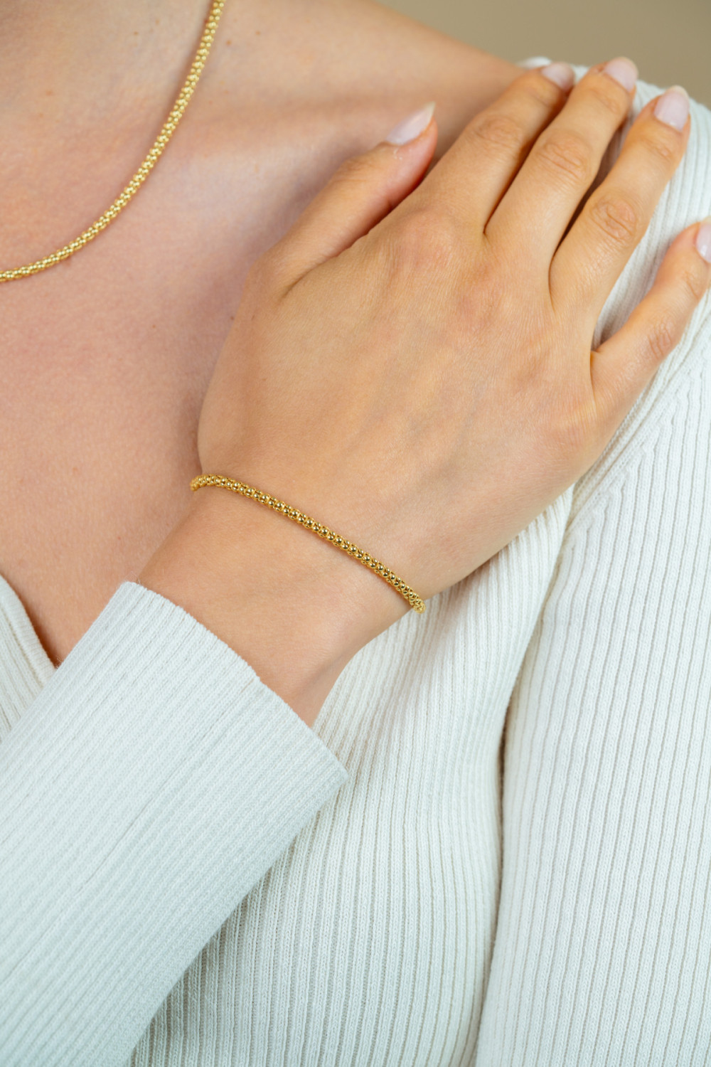 zinzi-chain-zia1288g-schakelarmband-gold-plated-bolletjes-3-mm-breedte-lengte-18-5-cm