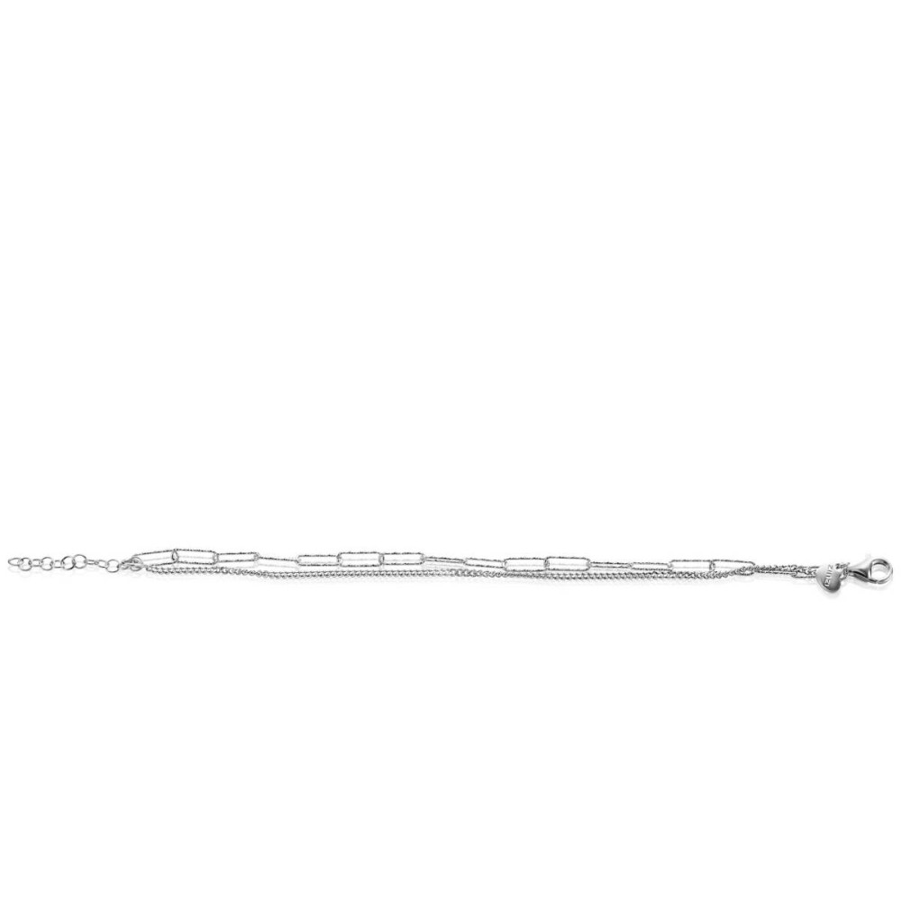 zinzi-chain-zia2367-schakelarmband-zilver-gourmet-paperclip-glanzend-5-mm-breedte-lengte-17-20-cm