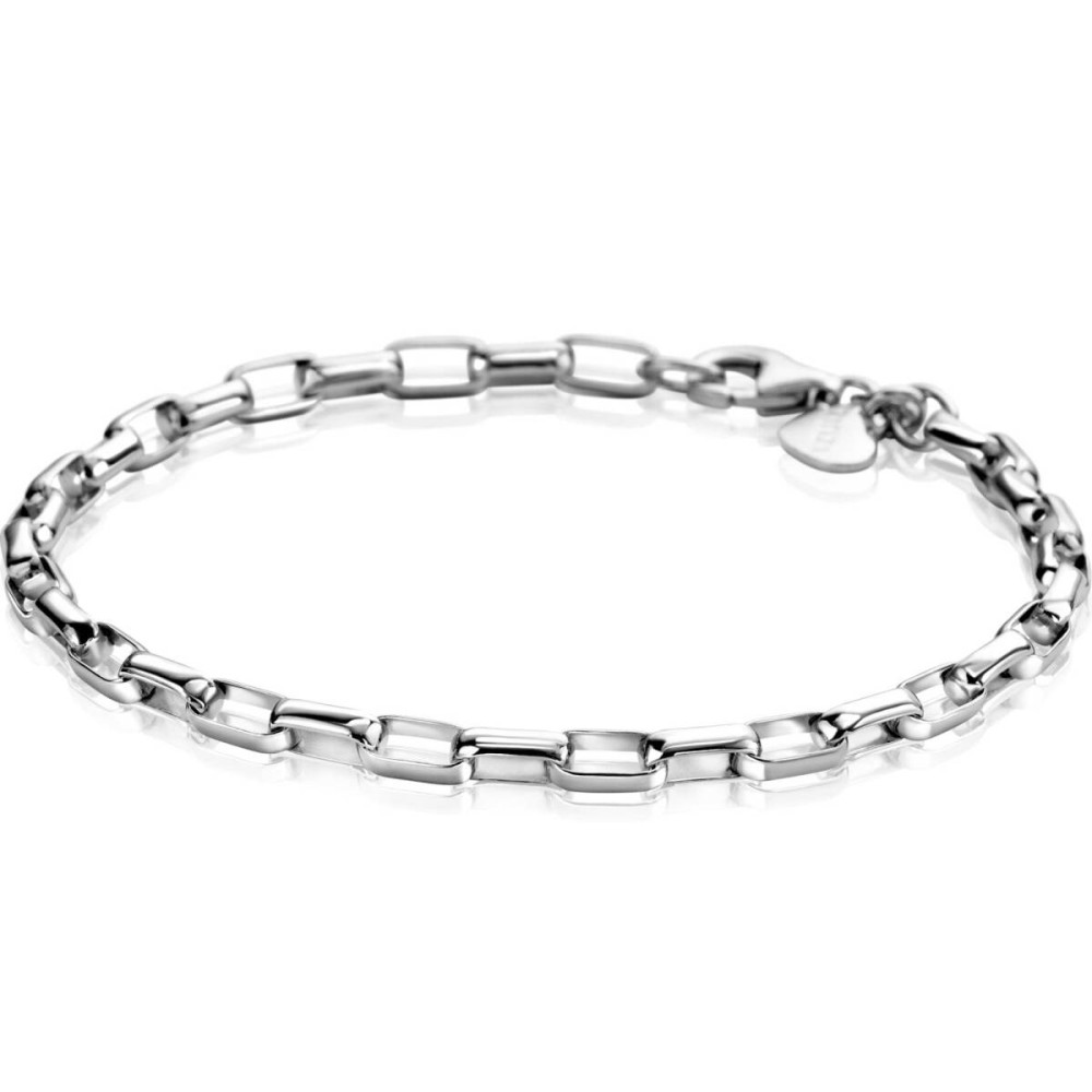 zinzi-chain-zia2514-rechthoekige-schakelarmband-zilver-3-8-mm-breedte-lengte-20-cm