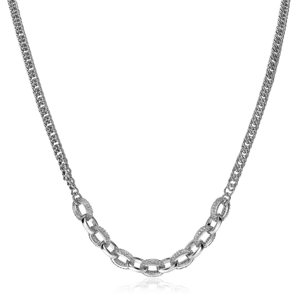 zinzi-chain-zic2203-zilveren-schakelketting-zirkonia-gourmet-6-5-mm-breedte-lengte-42-45-cm