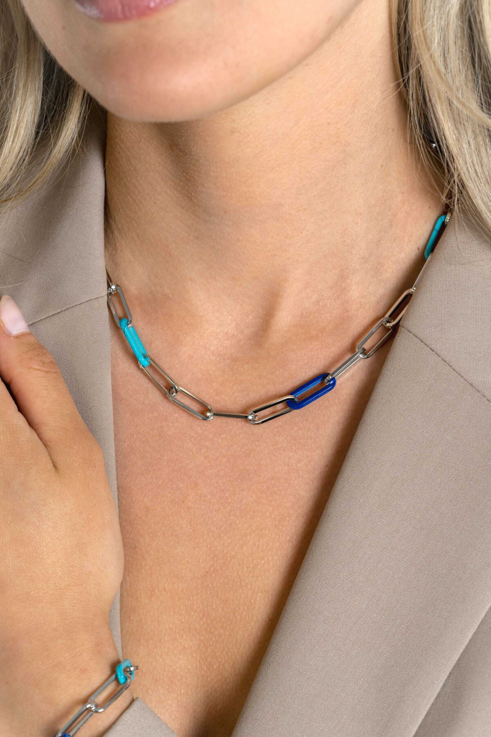 zinzi-chain-zic2456-paperclip-ketting-zilver-lapis-lazuli-6-7-mm-breedte-lengte-45-cm