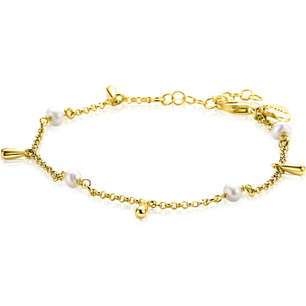 zinzi-fatima-s-favorieten-zia2753-parelarmband-gold-plated-druppel-hangers-9-mm-breedte-lengte-17-20-cm