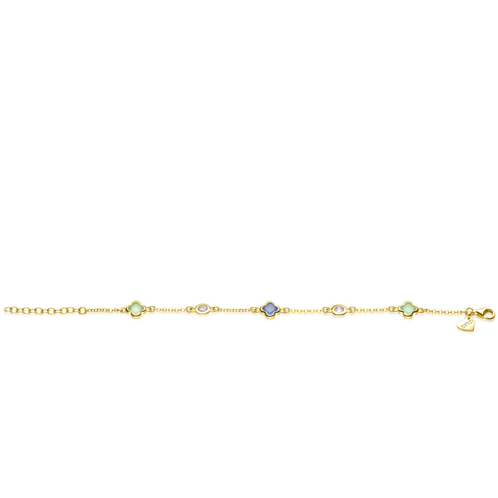 zinzi-fatima-s-favorieten-zia2763-goudkleurige-armband-klavertje-vier-8-mm-breedte-lengte-16-18-5-cm