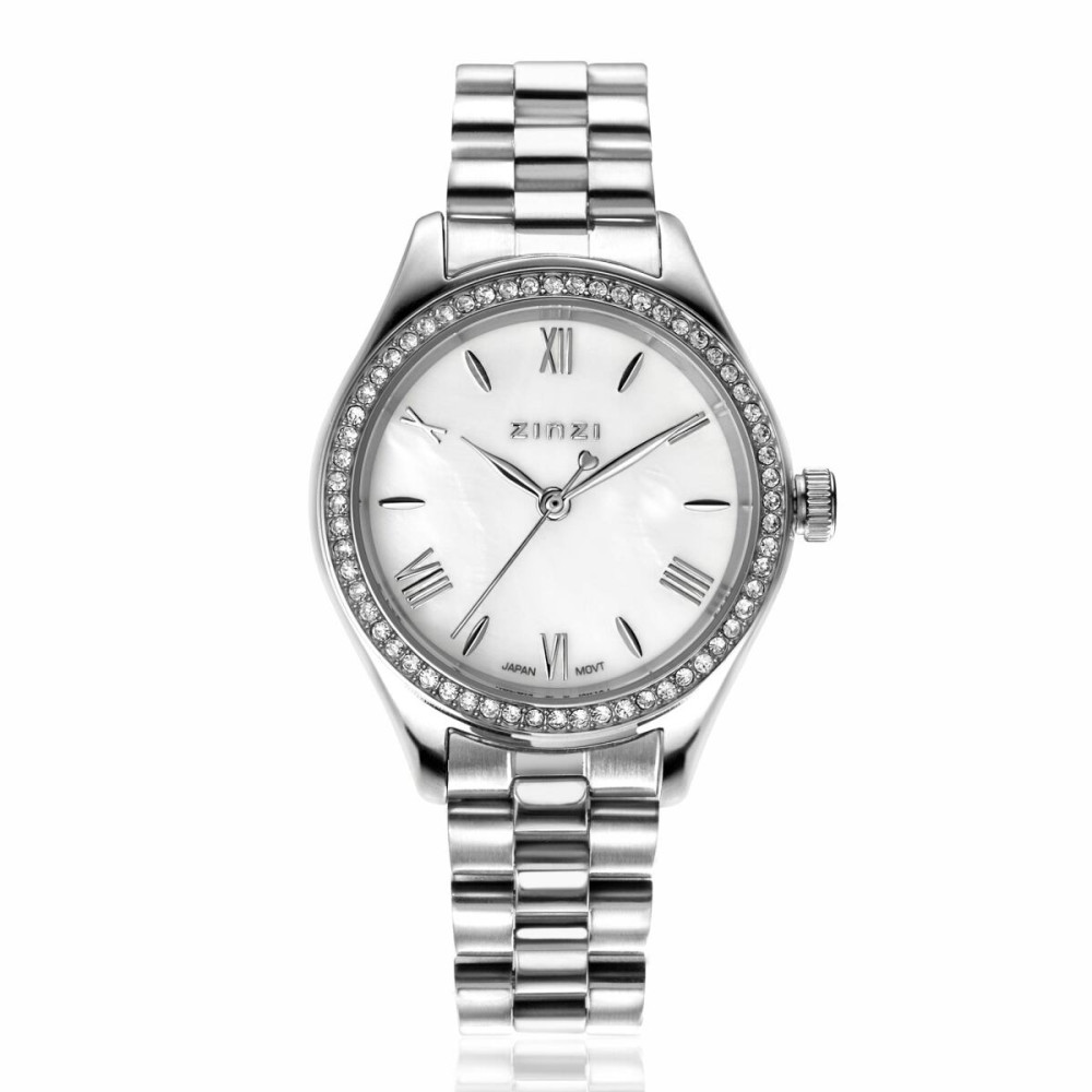 zinzi-fatima-s-favorieten-ziw2417-horloge-zilverkleurig-staal-schakelband-parelmoer-wijzerplaat