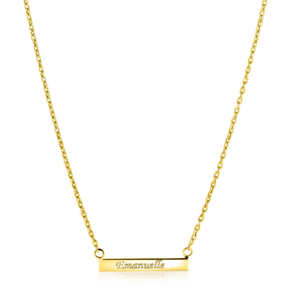 zinzi-gravures-zic2344g-ketting-gold-plated-hanger-graveerbaar-staafje-26-mm-breed-lengte-40-45-cm