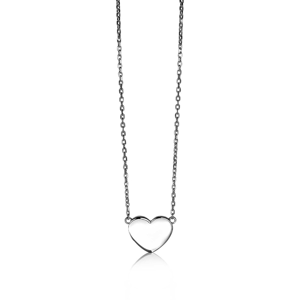 zinzi-gravures-zic2346-ketting-met-hanger-zilveren-hart-10-mm-breedte-lengte-40-43-cm