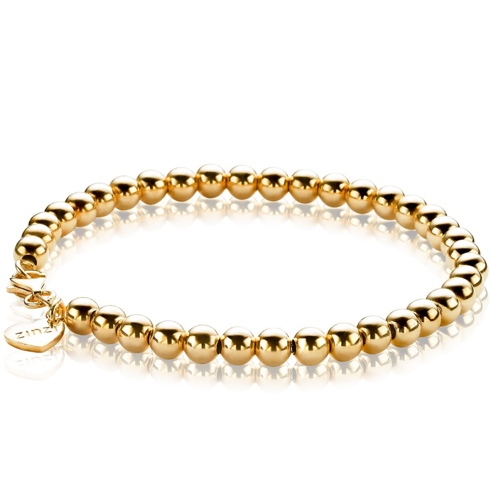 zinzi-zia1010g-bolletjes-armband-gold-plated-glanzend-4-mm-breedte-lengte-17-20-cm