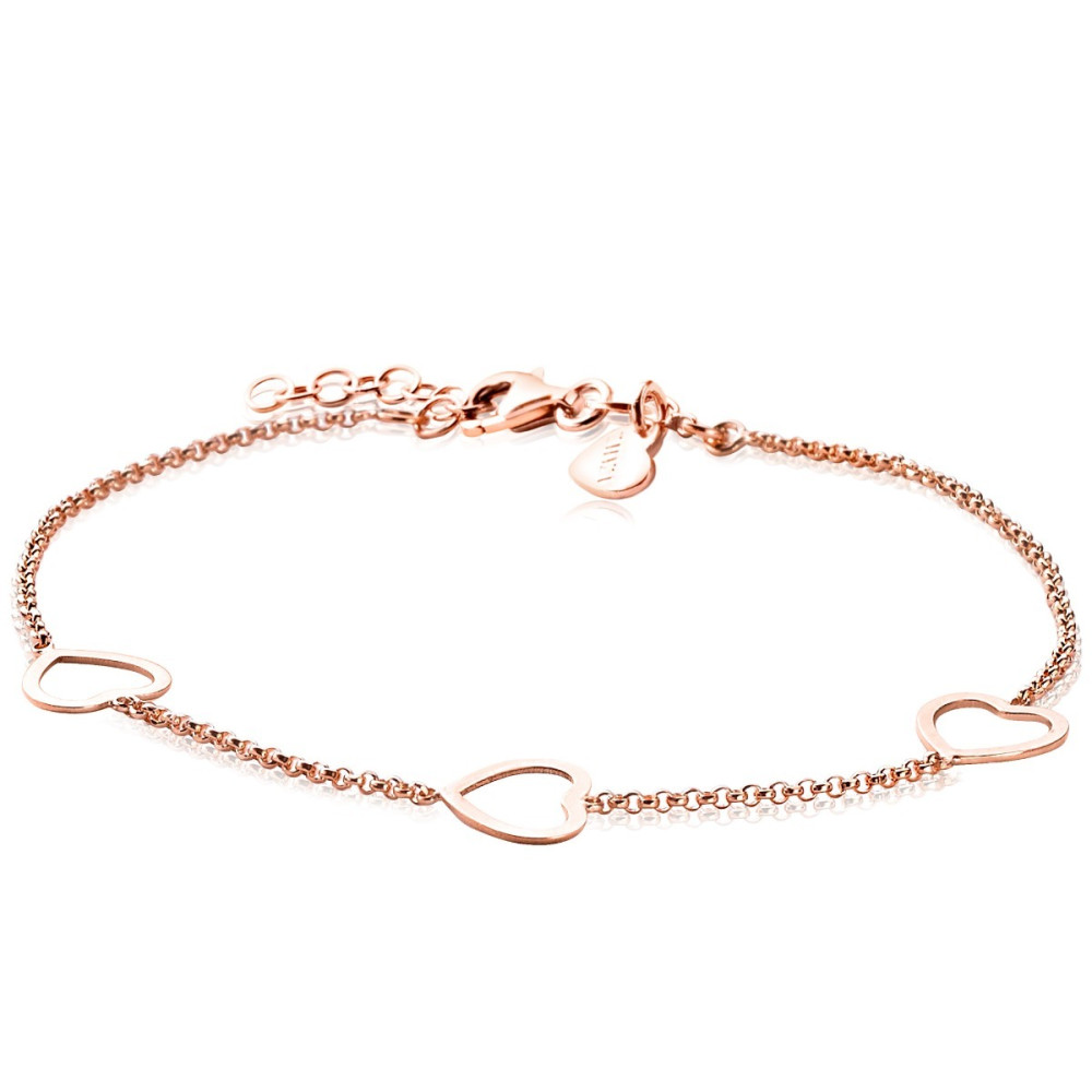 zinzi-zia1188r-hartjes-armband-rosekleurig-glanzend-8-5-mm-breedte-lengte-17-20-cm