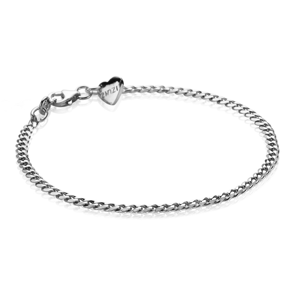zinzi-zia1418-gourmet-schakelarmband-zilver-glanzend-3-mm-breedte-lengte-175-20-cm