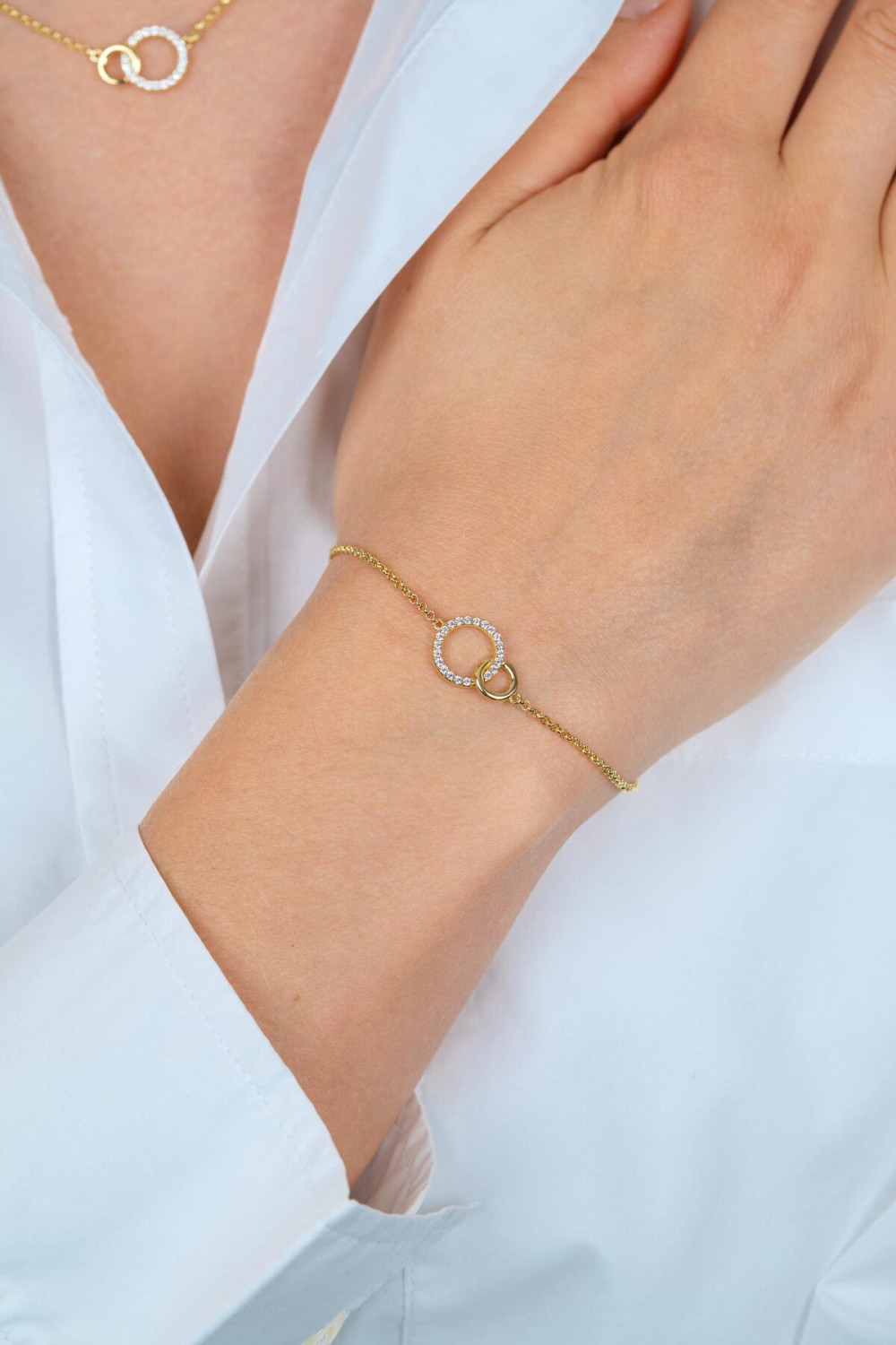 zinzi-zia1782y-armband-goudkleurig-verbonden-rondjes-zirkonia-11-mm-breedte-lengte-18-20-cm