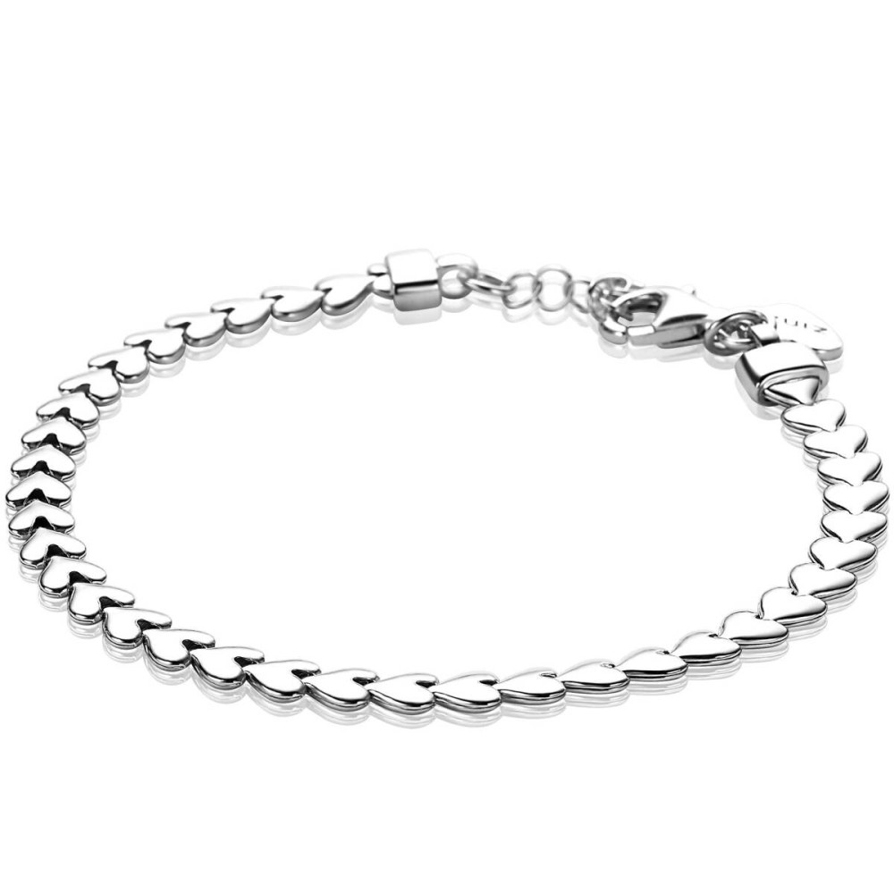 zinzi-zia1798-schakelarmband-zilveren-hartjes-glanzend-4-5-mm-breedte-lengte-17-19-cm