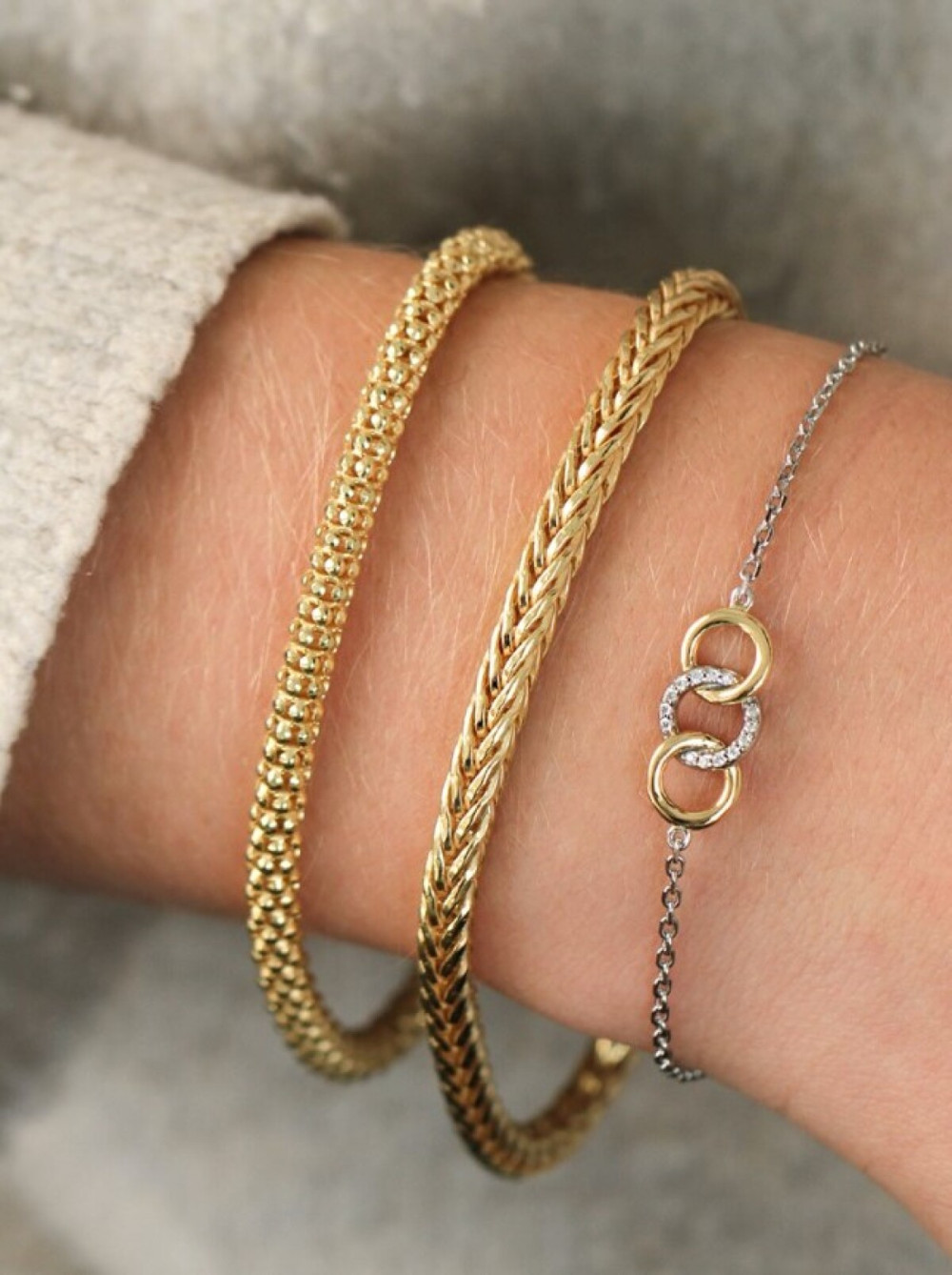 zinzi-zia1925g-schakelarmband-goudkleurig-vossenstaart-glanzend-4-mm-breedte-lengte-19-5-cm