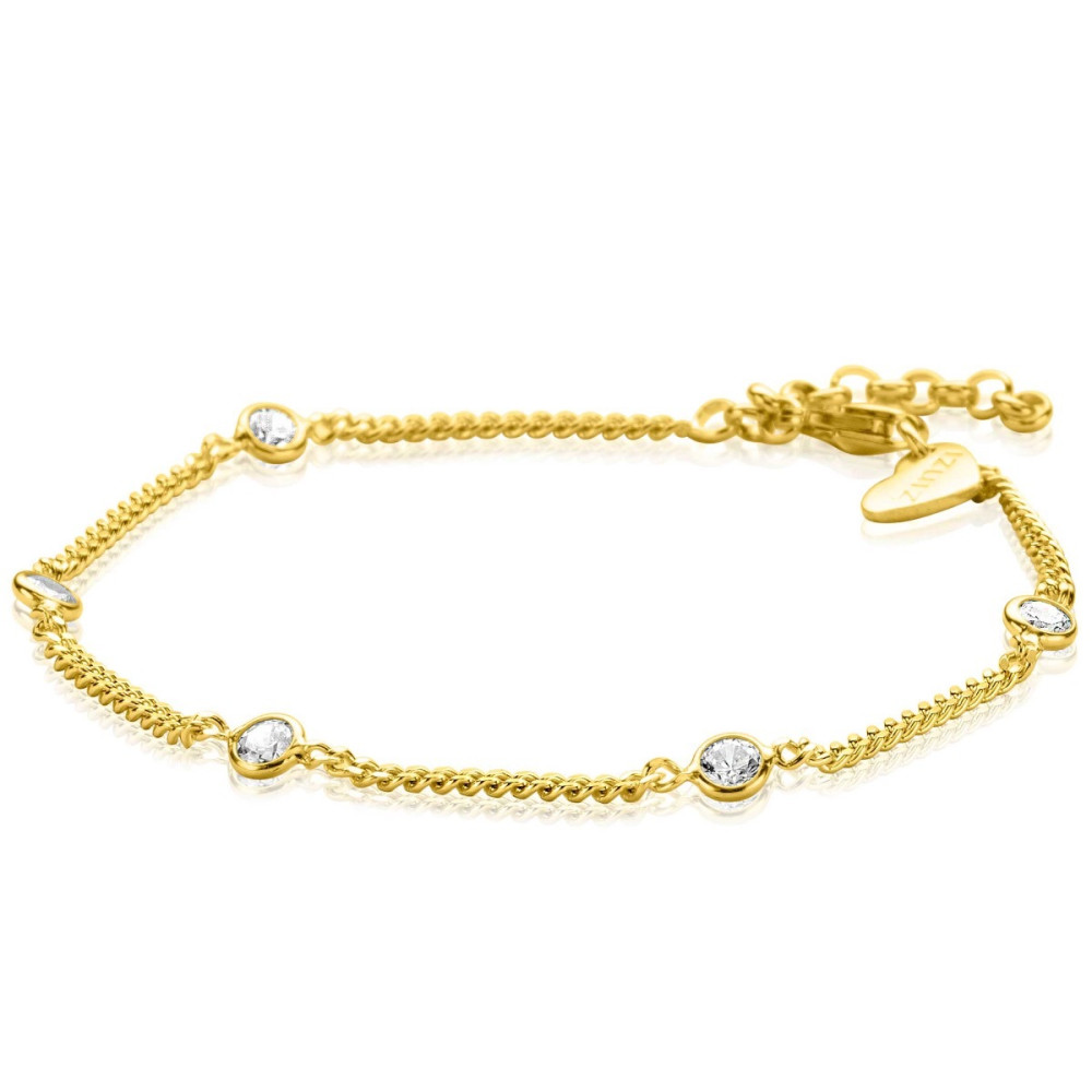 zinzi-zia2263g-armband-gold-plated-zirkonia-gourmet-schakel-4-mm-breedte-lengte-16-5-19-cm