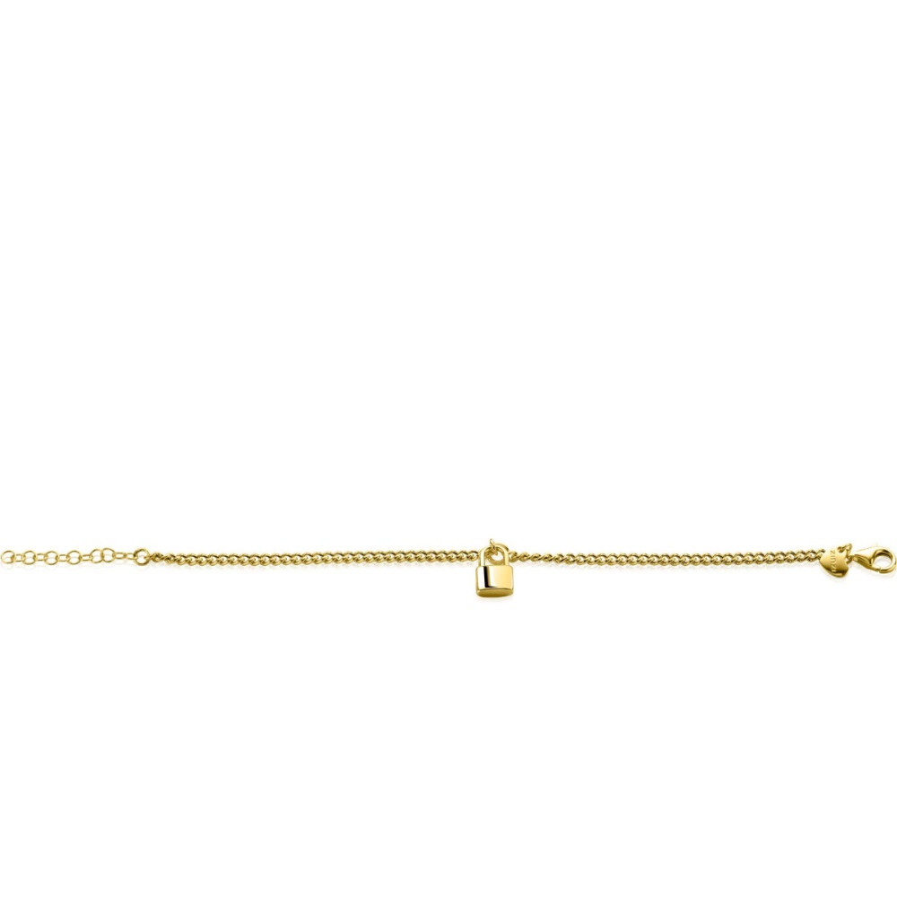 zinzi-zia2354g-armband-gold-plated-slotje-gourmet-schakels-8-mm-breedte-lengte-16-5-19-5-cm