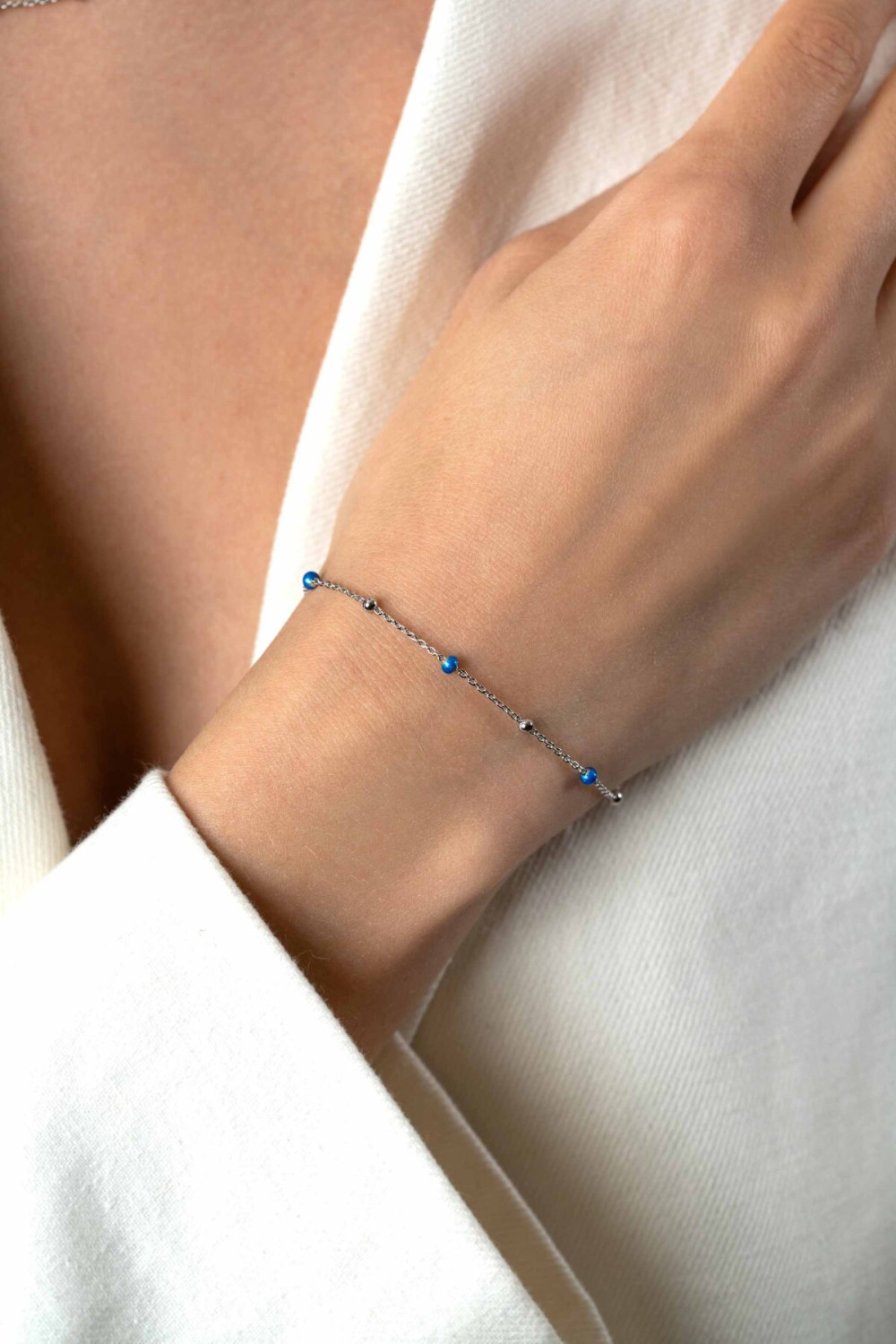 zinzi-zia2511-bolletjes-armband-925-zilver-en-blauw-3-mm-breedte-lengte-17-19-5-cm