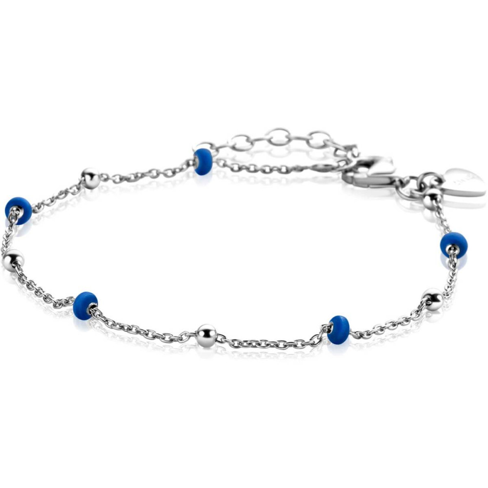 zinzi-zia2511-bolletjes-armband-925-zilver-en-blauw-3-mm-breedte-lengte-17-19-5-cm