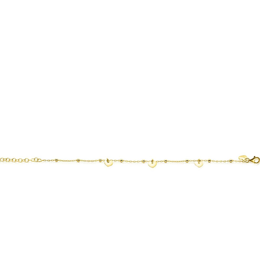 zinzi-zia2531g-hartjes-armband-goudkleurig-glanzende-bolletjes-6-mm-breedte-lengte-17-20-cm