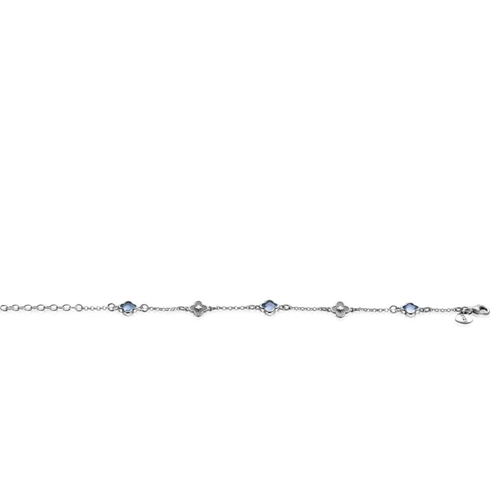 zinzi-zia2582-klavertje-vier-armband-zilver-blauw-8-mm-breedte-lengte-16-19-cm