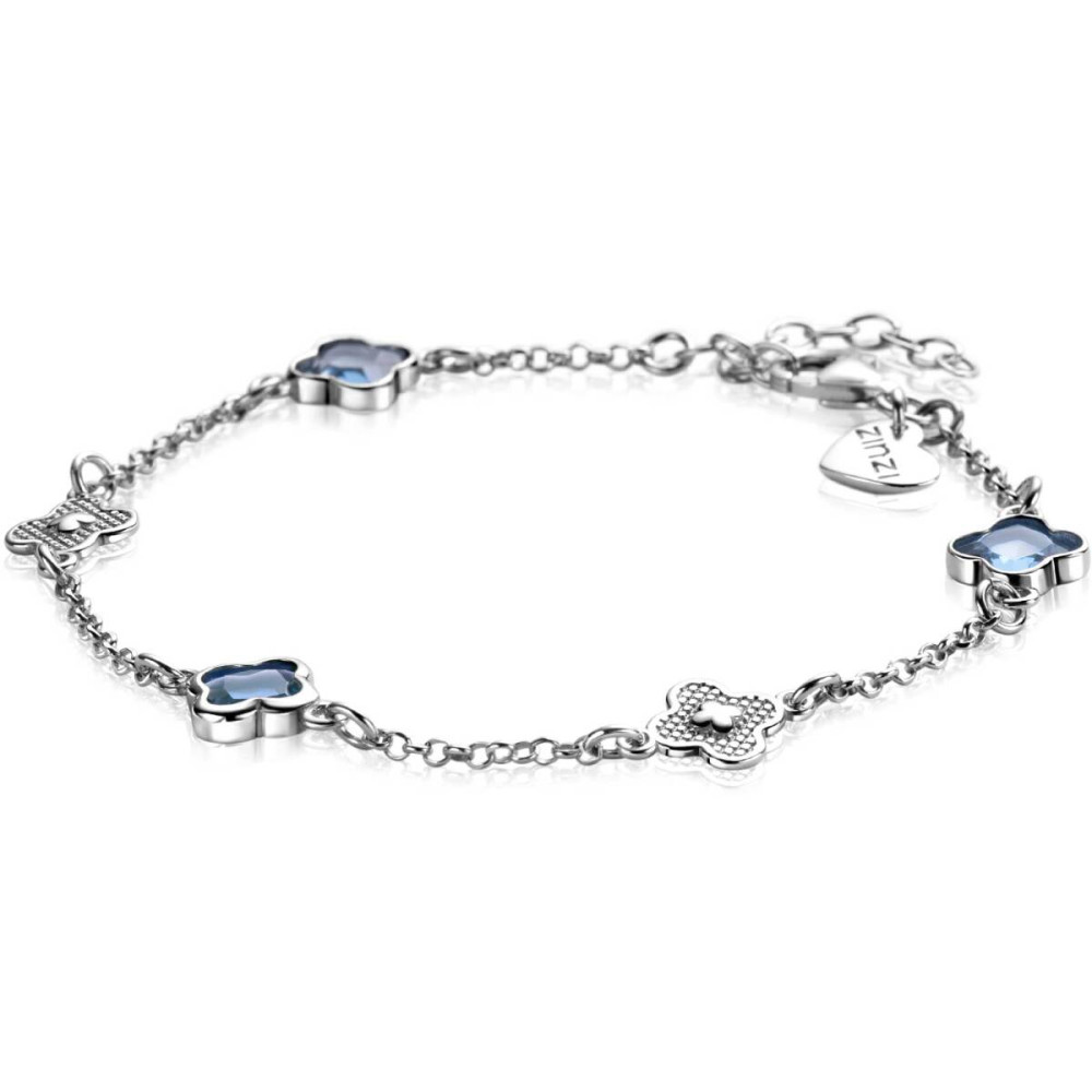 zinzi-zia2582-klavertje-vier-armband-zilver-blauw-8-mm-breedte-lengte-16-19-cm
