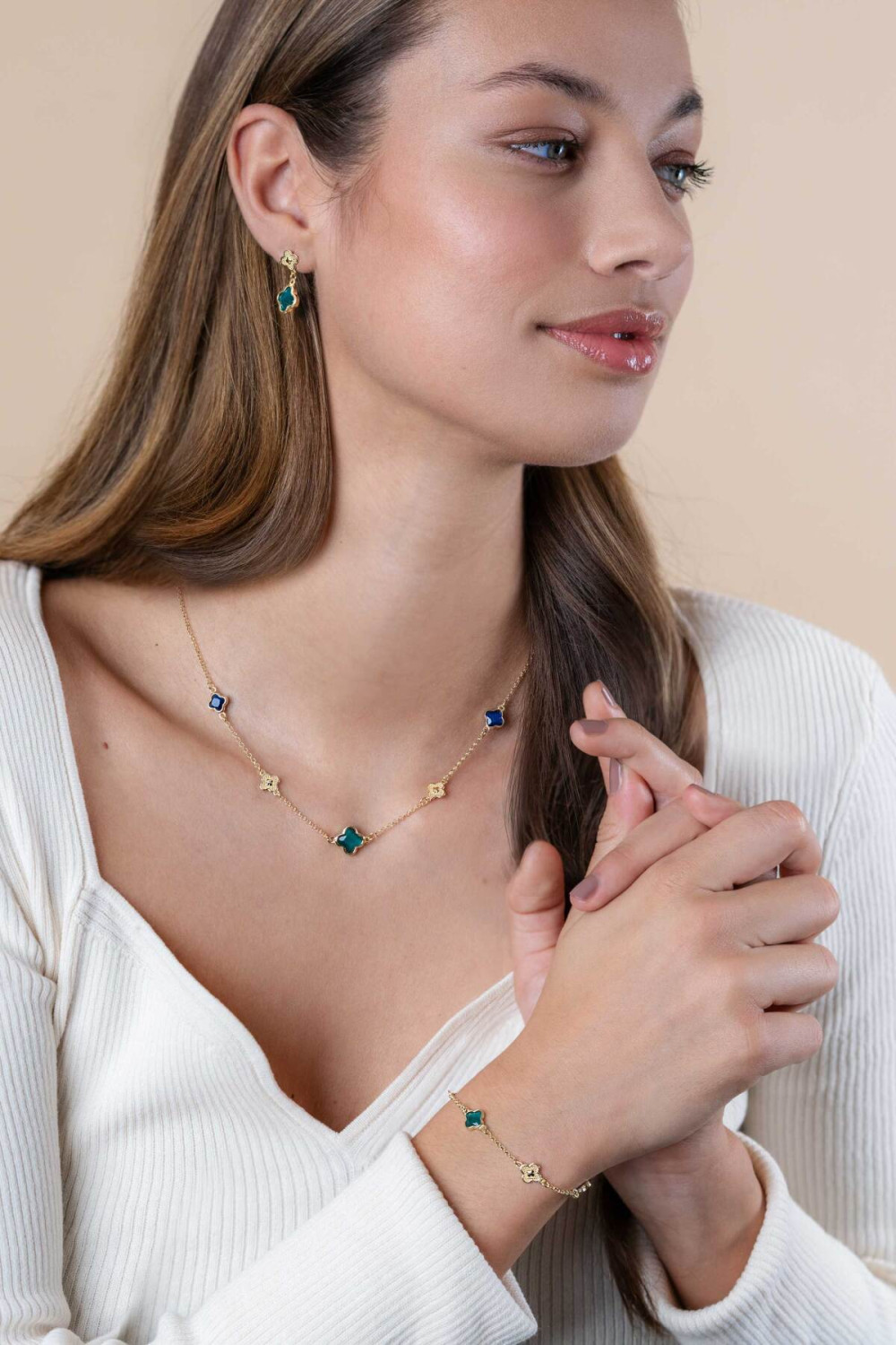 zinzi-zia2583-armband-gold-plated-klavertje-vier-zirkonia-8-mm-breedte-lengte-16-19-cm