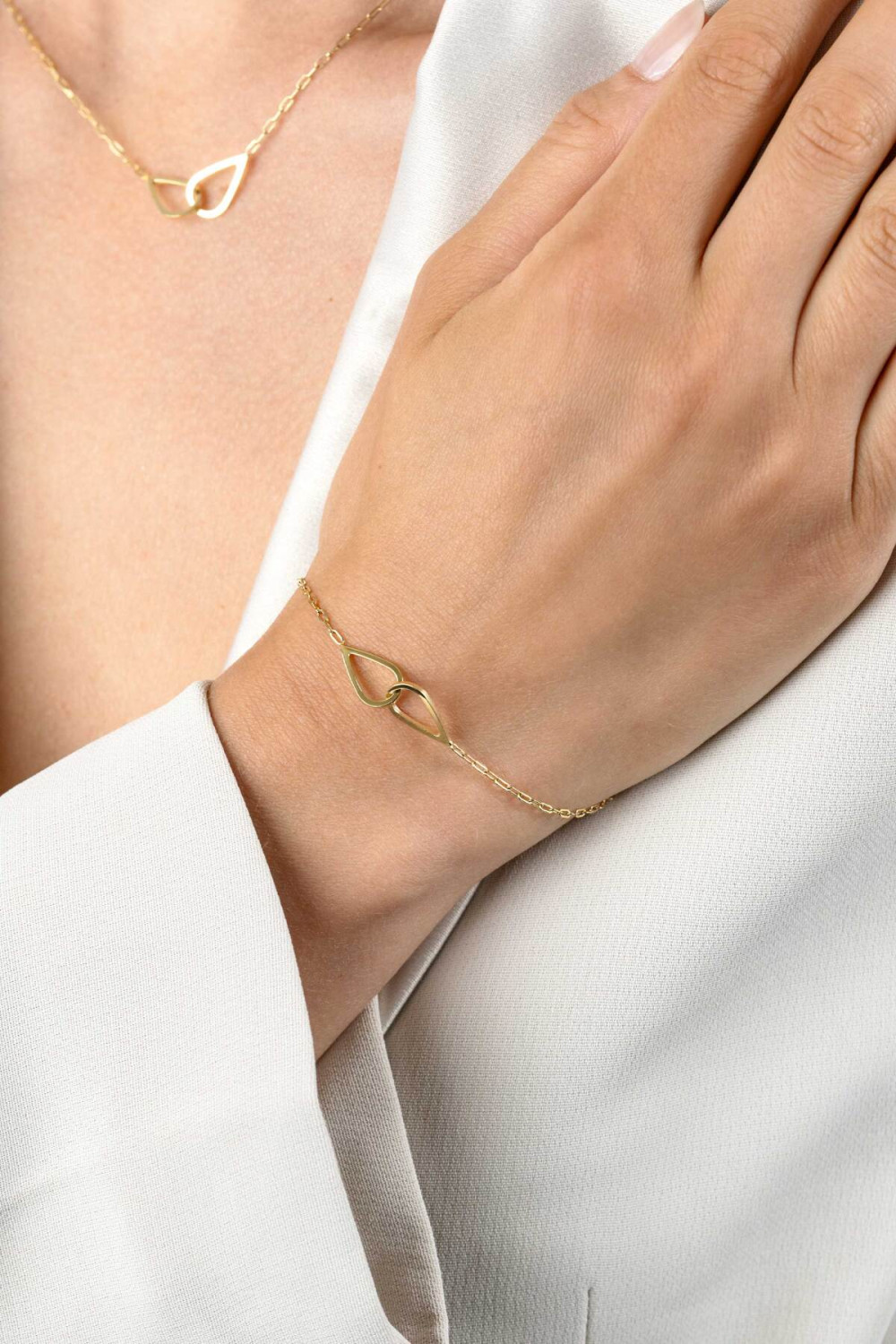 zinzi-zia2634-armband-gold-plated-verbonden-druppels-8-mm-breedte-lengte-17-20-cm