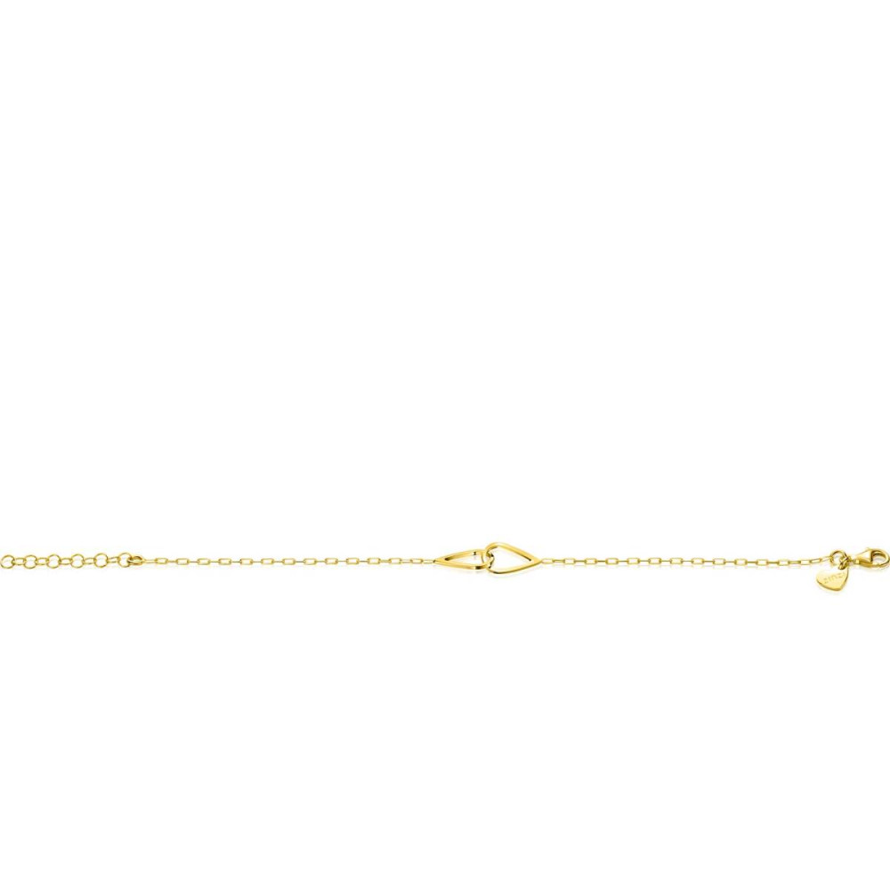 zinzi-zia2634-armband-gold-plated-verbonden-druppels-8-mm-breedte-lengte-17-20-cm