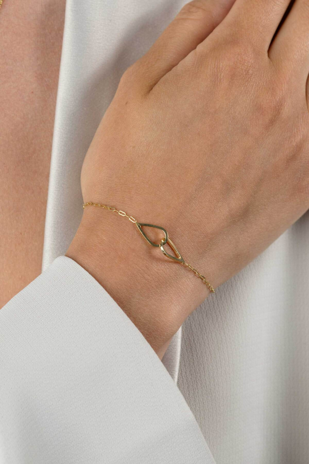 zinzi-zia2634-armband-gold-plated-verbonden-druppels-8-mm-breedte-lengte-17-20-cm