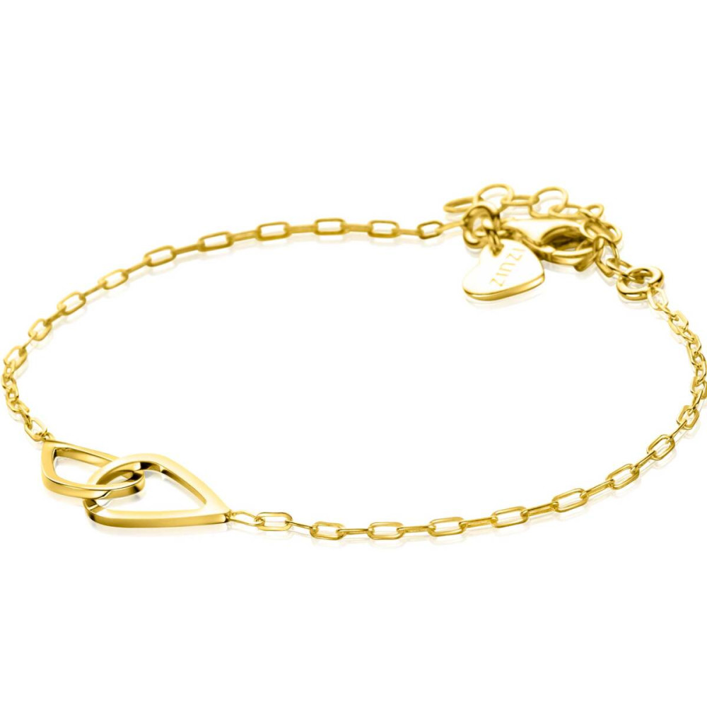 zinzi-zia2634-armband-gold-plated-verbonden-druppels-8-mm-breedte-lengte-17-20-cm