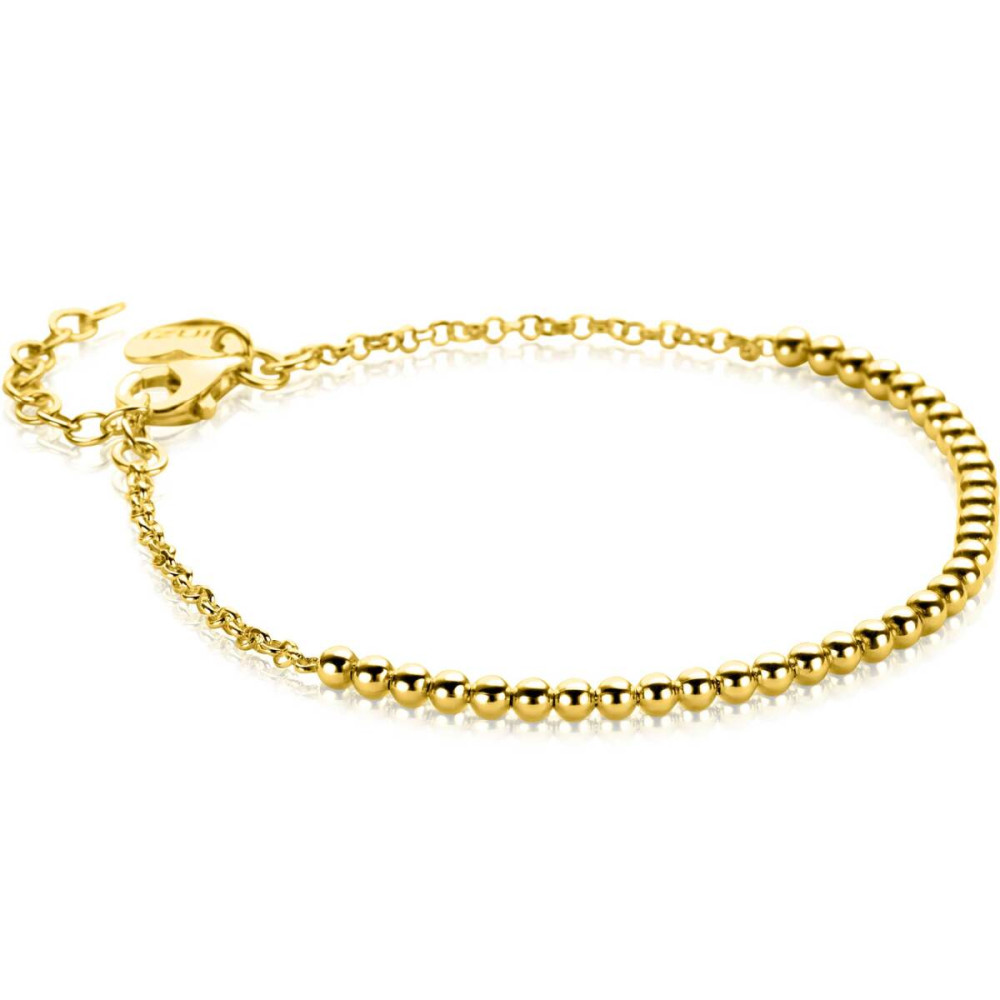 zinzi-zia2640g-schakelarmband-goudkleurig-bolletjes-2-5-mm-breedte-lengte-16-19-cm