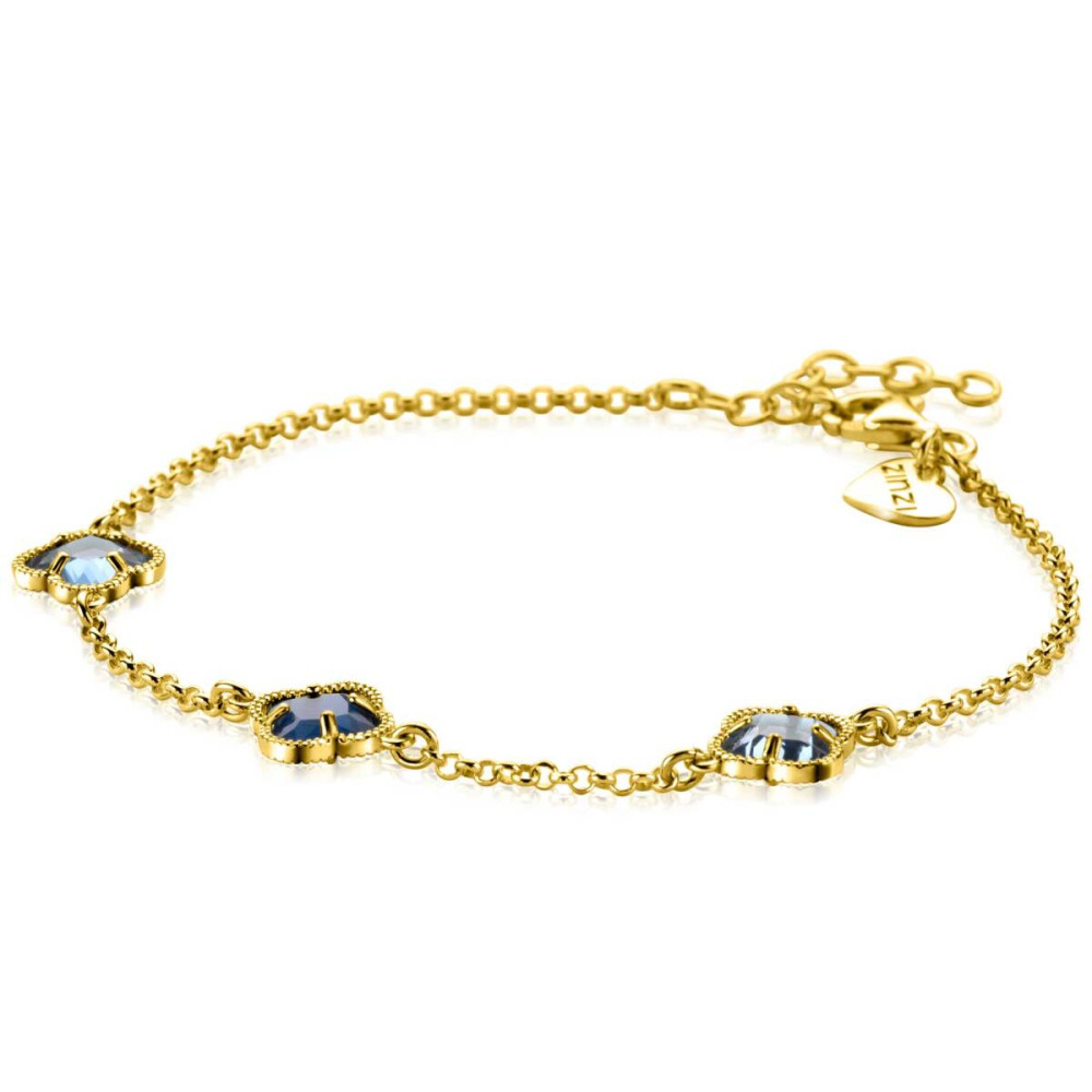 zinzi-zia2662b-blauwe-klavertje-vier-armband-goudkleurig-9-mm-breedte-lengte-17-20-cm