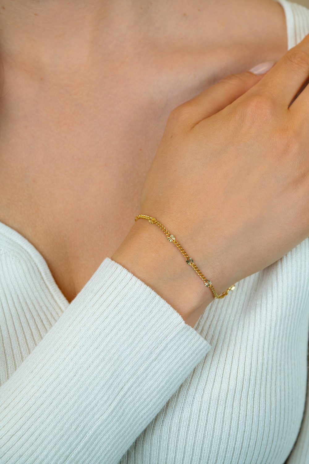 zinzi-zia2713g-armband-verguld-gourmet-schakels-gediamanteerd-3-mm-breedte-lengte-18-20-cm