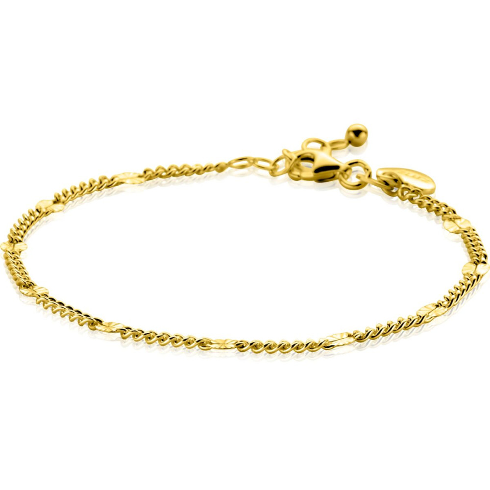 zinzi-zia2713g-armband-verguld-gourmet-schakels-gediamanteerd-3-mm-breedte-lengte-18-20-cm