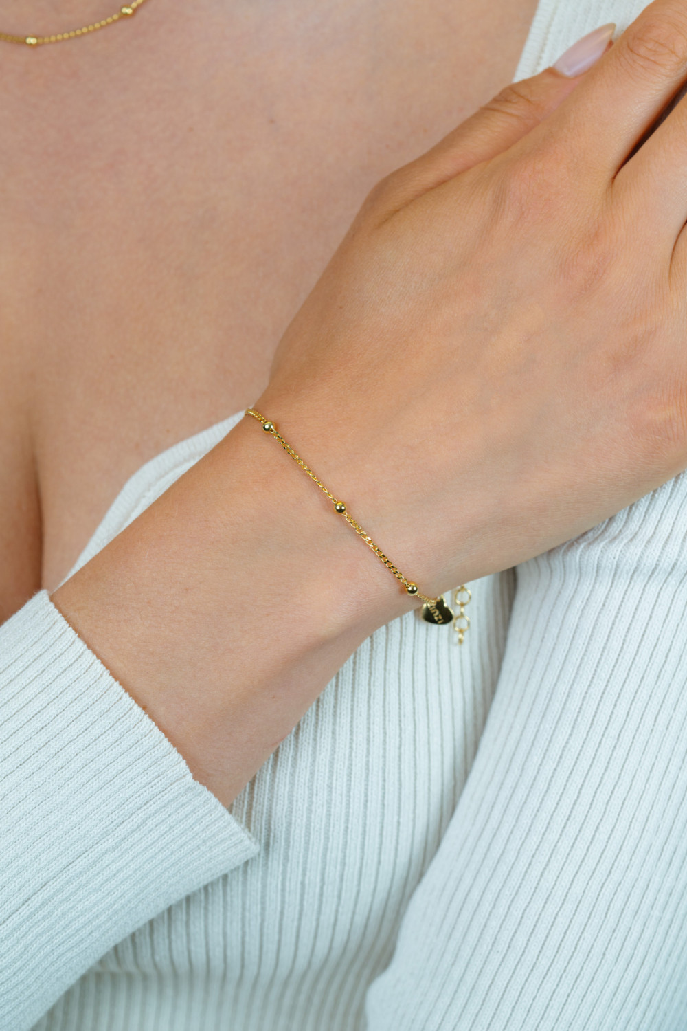 zinzi-zia2714g-gourmet-schakelarmband-goudkleurig-bolletjes-3-1-mm-breedte-lengte-18-21-cm