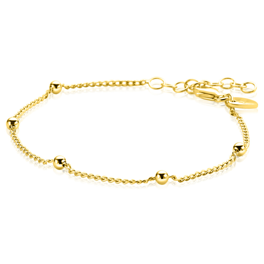zinzi-zia2714g-gourmet-schakelarmband-goudkleurig-bolletjes-3-1-mm-breedte-lengte-18-21-cm