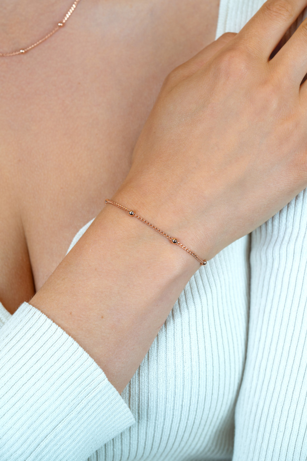 zinzi-zia2714r-gourmet-schakelarmband-rosekleurig-bolletjes-3-1-mm-breedte-lengte-18-21-cm