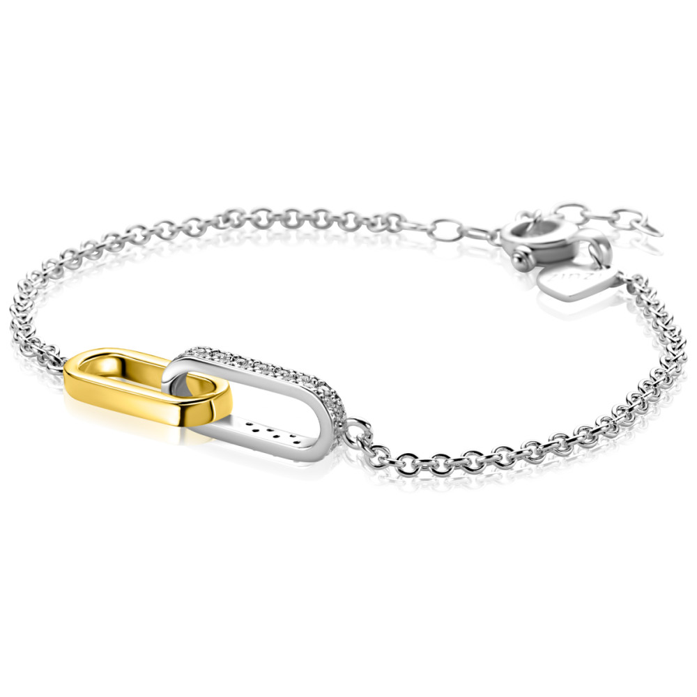 zinzi-zia2758-bicolor-armband-zilver-en-gold-plated-ovaal-zirkonia-7-8-mm-breedte-lengte-17-20-cm