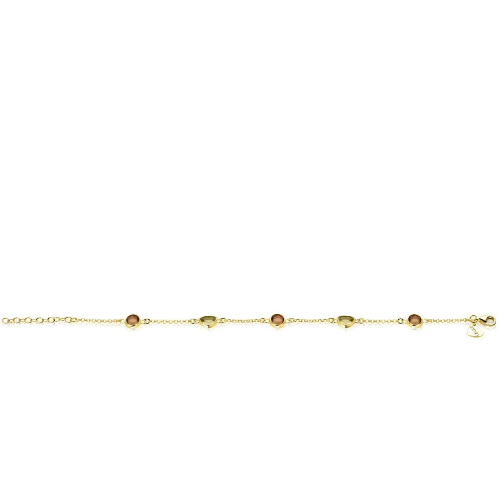 zinzi-zia2770-armband-gold-plated-zirkonia-bruin-groen-7-2-mm-breedte-lengte-17-5-20-5-cm