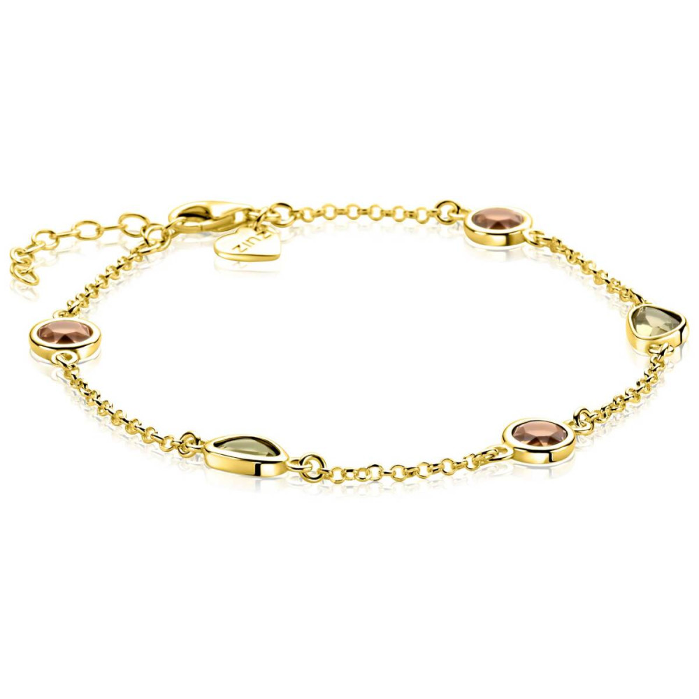 zinzi-zia2770-armband-gold-plated-zirkonia-bruin-groen-7-2-mm-breedte-lengte-17-5-20-5-cm