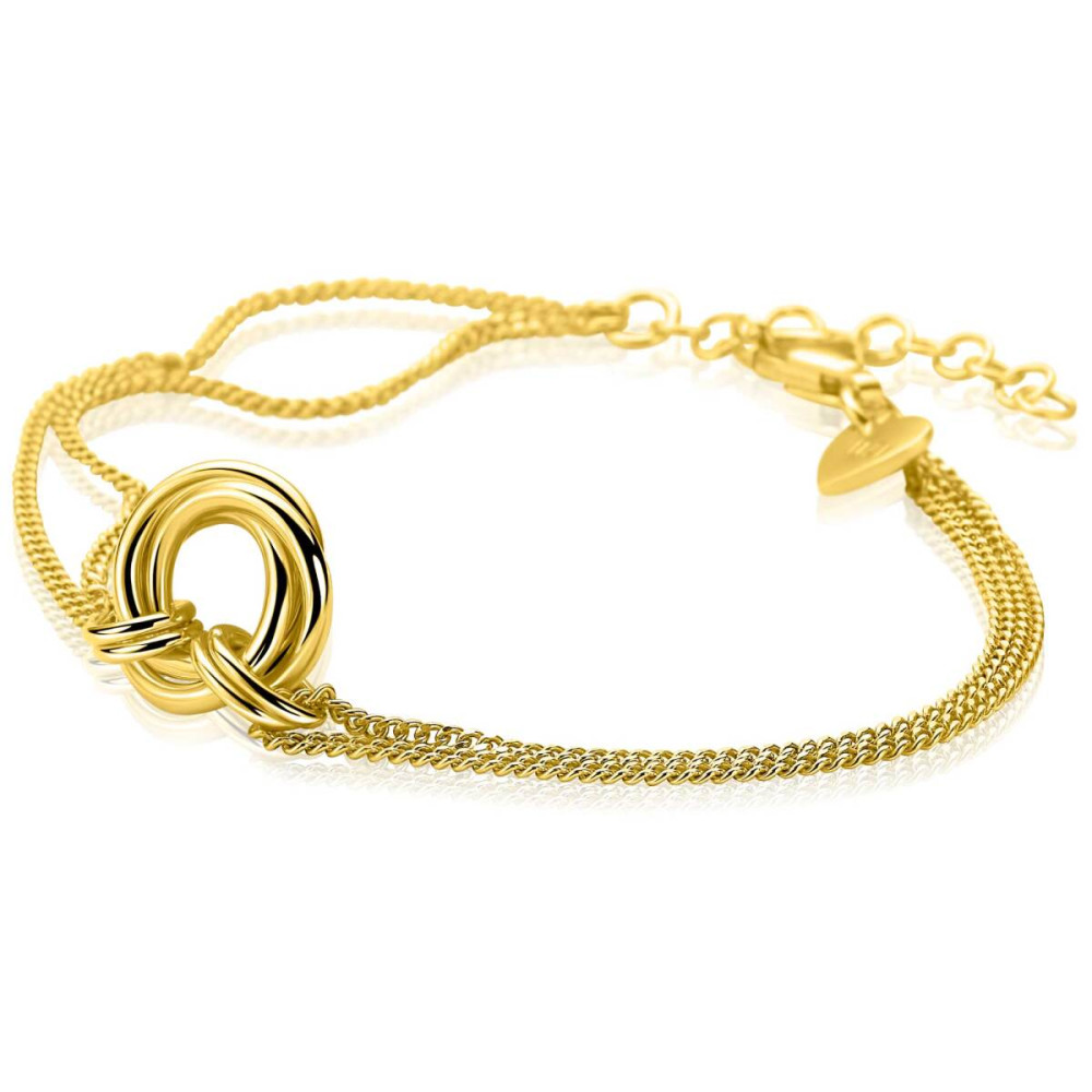 zinzi-zia2797-armband-gold-plated-3-cirkels-dubbele-schakels-12-mm-breedte-lengte-17-20-cm