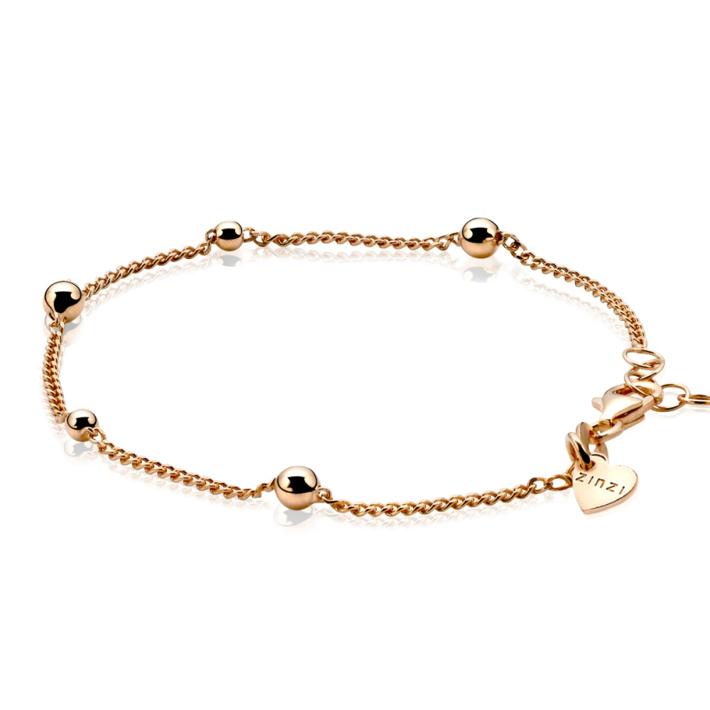 zinzi-zia987r-bolletjes-armband-rose-plated-gourmet-schakels-4-mm-breedte-lengte-17-20-cm