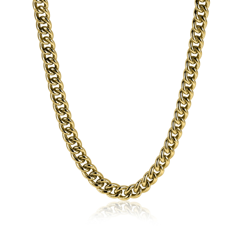 zinzi-zic1056g-schakelketting-gourmet-goudkleurig-glanzend-6-5-mm-breedte-lengte-45-cm