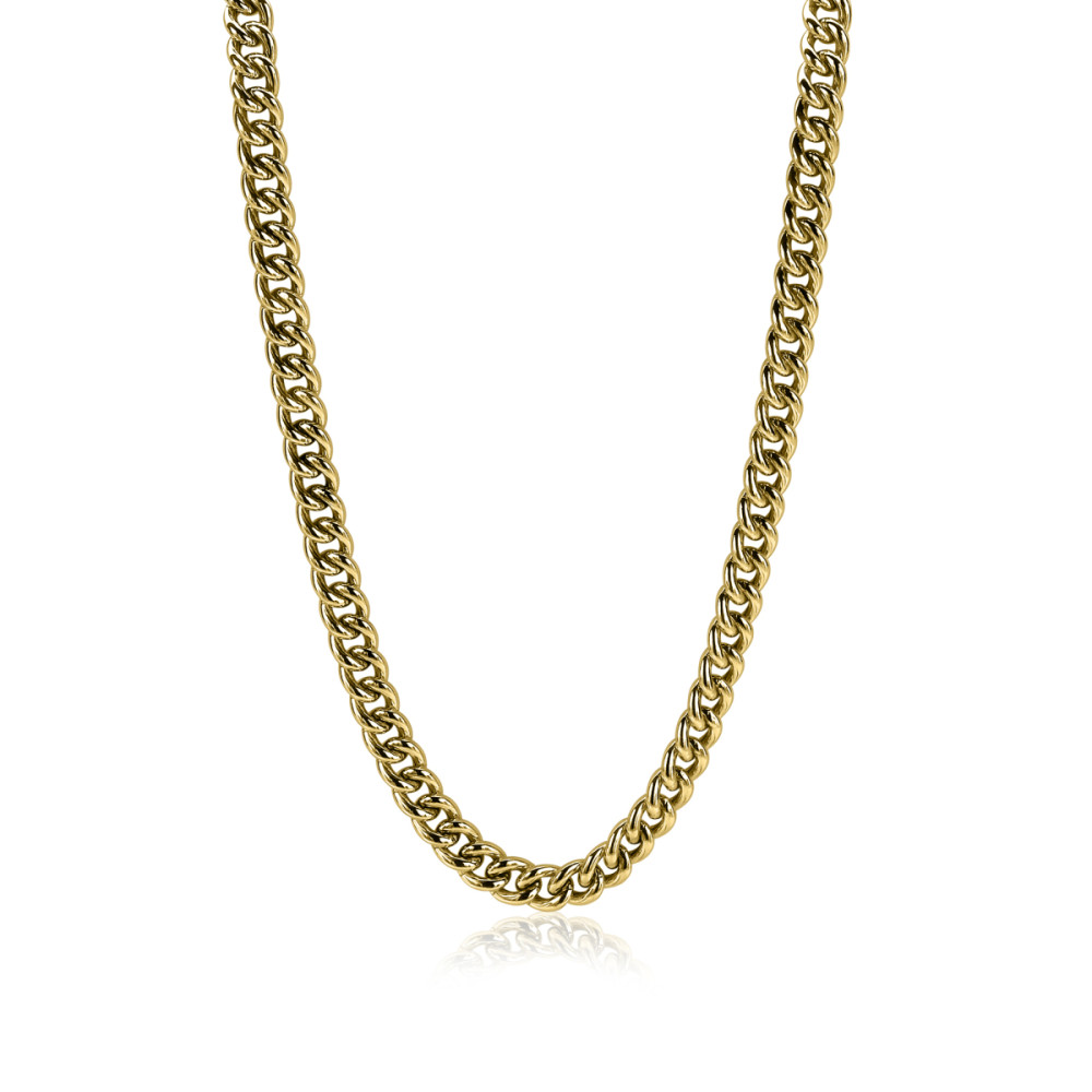 zinzi-zic1056g-schakelketting-gourmet-goudkleurig-glanzend-6-5-mm-breedte-lengte-45-cm