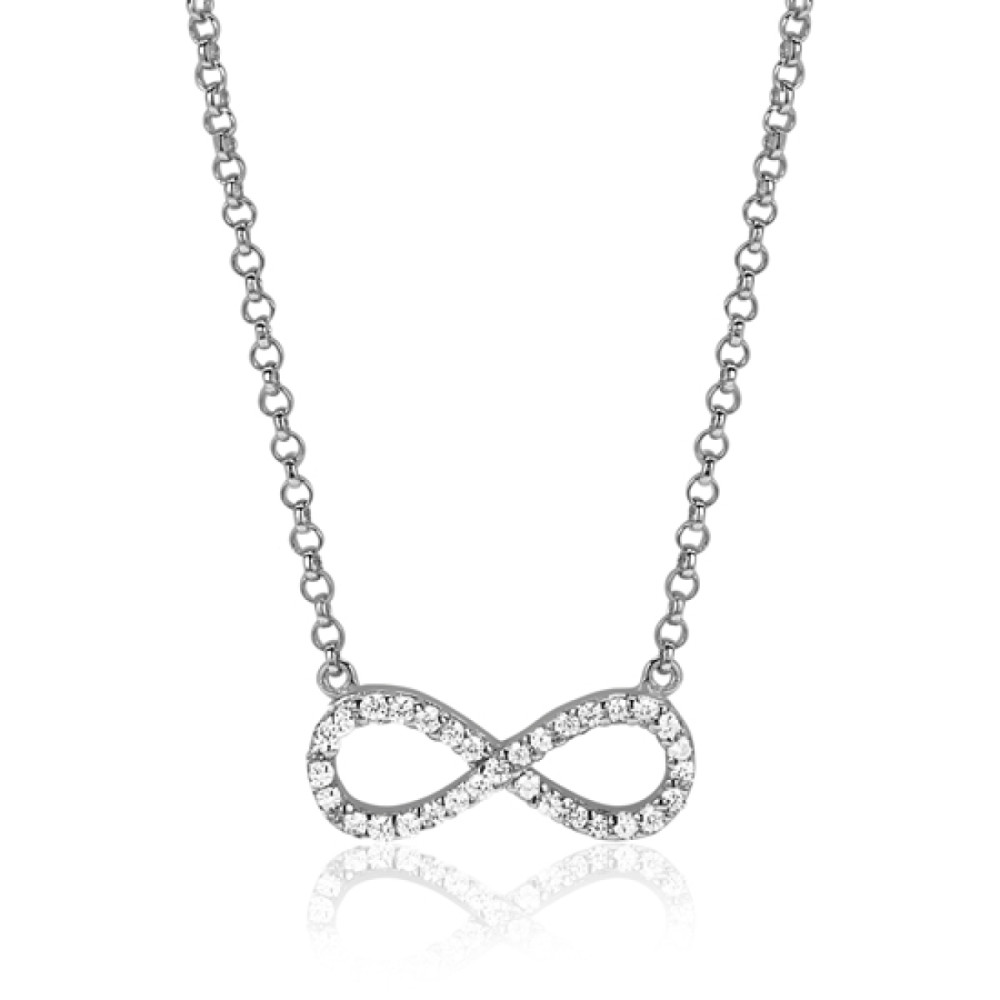 zinzi-zic1065-infinity-ketting-zilver-met-zirkonia-jasseron-6-mm-breedte-lengte-42-45-cm
