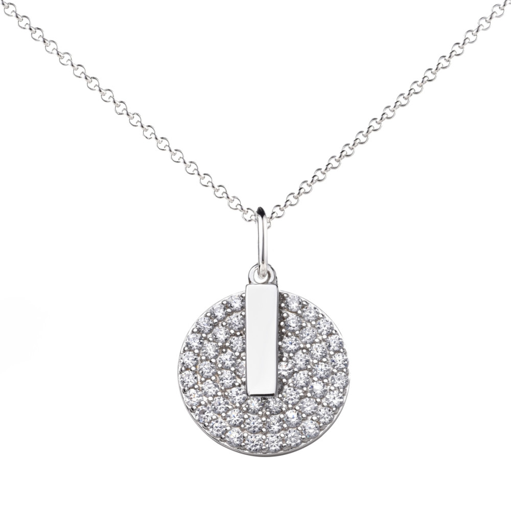 zinzi-zic1444-jasseron-ketting-met-hanger-zilver-zirkonia-17-mm-breedte-lengte-45-cm