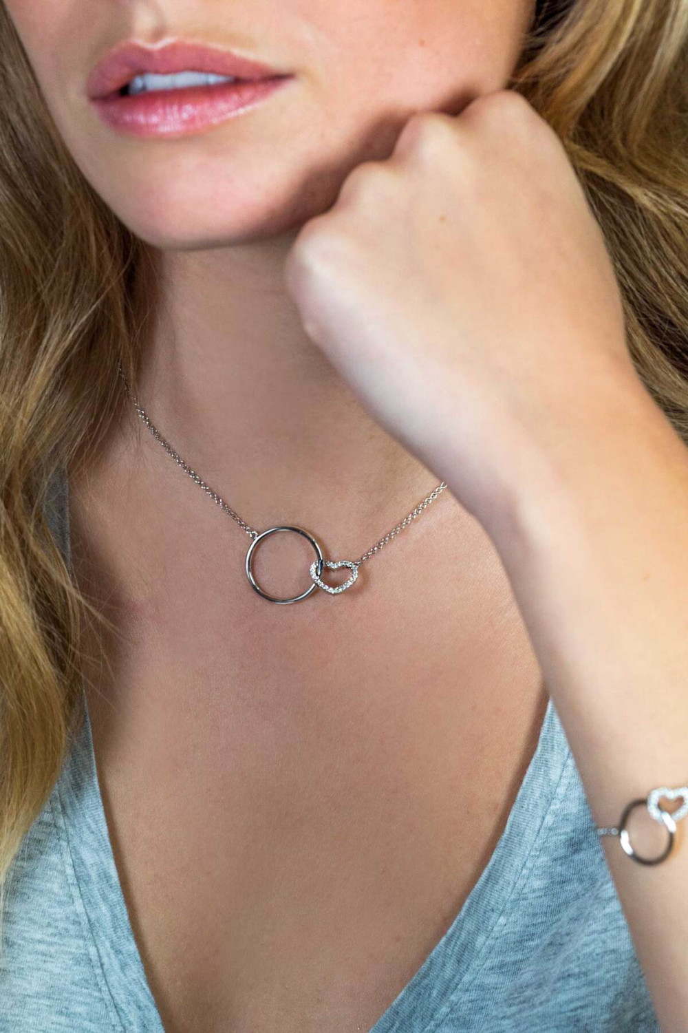 zinzi-zic1483-ketting-met-hanger-hart-zilver-zirkonia-21-mm-breedte-lengte-40-45-cm