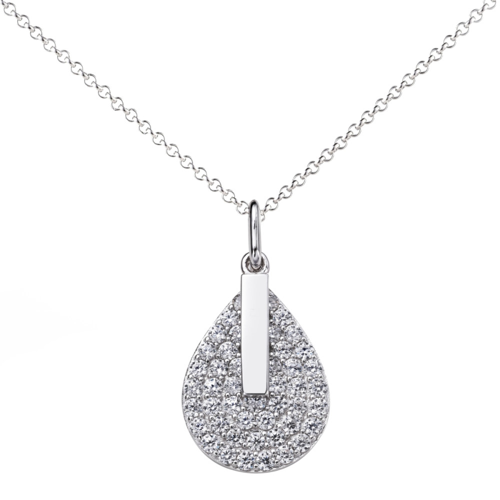 zinzi-zic1573-ketting-met-hanger-zilver-zirkonia-druppel-14-mm-breedte-lengte-40-45-cm