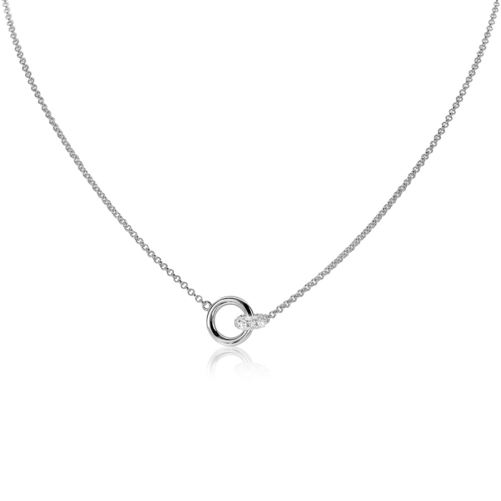 zinzi-zic1830-jasseron-ketting-met-hanger-zilver-zirkonia-cirkels-10-mm-lengte-42-45-cm